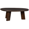 ROUNDLY COFFEE TABLE MANGO WOOD DARK BROWN