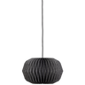 GLOBE PENDANT LAMP PAPER NATURAL/BLACK