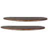 LAYER WALL SHELVES MANGO WOOD WALNUT - SET OF 2