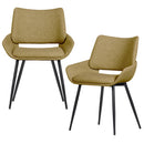 PARADE DINING CHAIR MELANGE FABRIC MUSTARD