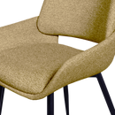 PARADE DINING CHAIR MELANGE FABRIC MUSTARD