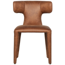 PERMIT DINING CHAIR LEATHER LOOK COGNAC