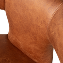 PERMIT DINING CHAIR LEATHER LOOK COGNAC