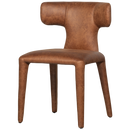 PERMIT DINING CHAIR LEATHER LOOK COGNAC
