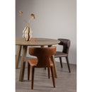 PERMIT DINING CHAIR LEATHER LOOK COGNAC