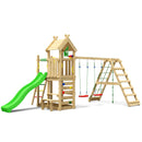 Jungle Gym - Legetårn Jungle Gym Teepee m/2-klatre modul 200 og grøn rutschebane