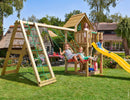 Jungle Gym - Legetårn Jungle Gym Cubby m/2-Climb Module 220 og gul rutschebane