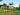 Jungle Gym - Legetårn Jungle Gym Castle 2.1 m/2-Climb Module 220 og blå rutschebane - Bolig og Haven