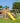 Jungle Gym - Legetårn Jungle Gym Hut 2.1 m/2-Climb Module 220 og gul rutschebane