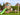 Jungle Gym - Legetårn Jungle Gym House 2.1 m/2-Swing Module 220 og grøn rutschebane - Bolig og Haven