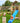 Jungle Gym - Legetårn Jungle Gym Cht 2.1 alem/2-Swing Module 220, blå rutschebane og 120 kg sand