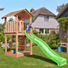 Jungle Gym - Legetårn Jungle Gym Cottage 2.1 m/grøn rutschebane - Bolig og Haven