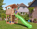 Jungle Gym - Legetårn Jungle Gym Cottage 2.1 m/grøn rutschebane