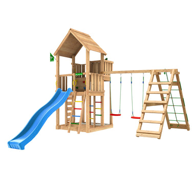 Jungle Gym - Legetårn Palace 2.1 2-Climb Blå Rutsjebane 145/180 cm Platform