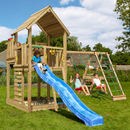 Jungle Gym - Legetårn Jungle Gym Palace 2.1 m/2-Climb Module 220 og blå rutsjebane