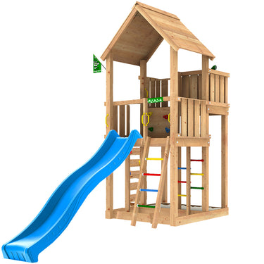 Jungle Gym - Legetårn Palace 2.1 Blå Rutsjebane 145/180 cm Platform