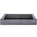 Nordic Play - Sandkasse slim 120 x 120 cm, grå, grundmalet