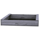 Nordic Play - Sandkasse slim 120 x 120 cm, grå, grundmalet