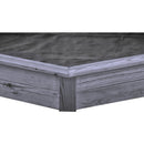 Nordic Play - Sandkasse 6-kantet, grå, grundmalet,180x156cm