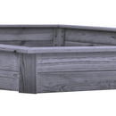 Nordic Play - Sandkasse 6-kantet, grå, grundmalet,180x156cm