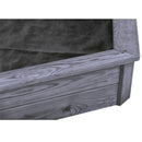 Nordic Play - Sandkasse 6-kantet, grå, grundmalet,180x156cm