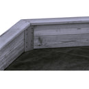 Nordic Play - Sandkasse 6-kantet, grå, grundmalet,180x156cm