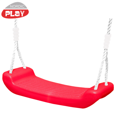 Nordic Play - Gyngesæde med reb, rød