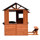 Nordic Play - Legehus Brunbejset 170x126cm FSC-Certificeret