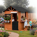 Nordic Play - Legehus Brunbejset 170x126cm FSC-Certificeret