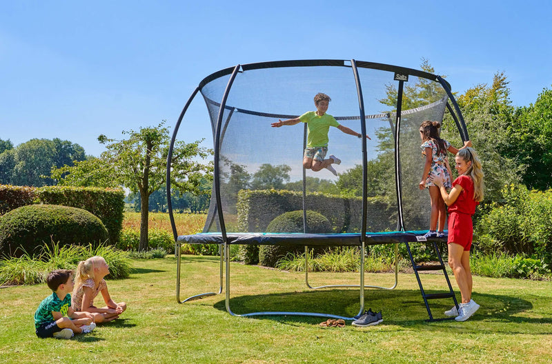 Salta - Trampolin Cosmos Ø305 cm, sort inkl. sikkerhedsnet og stige