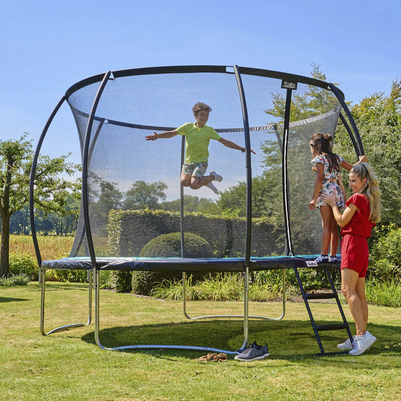 Salta - Trampolin Cosmos Ø305 cm, sort inkl. sikkerhedsnet og stige
