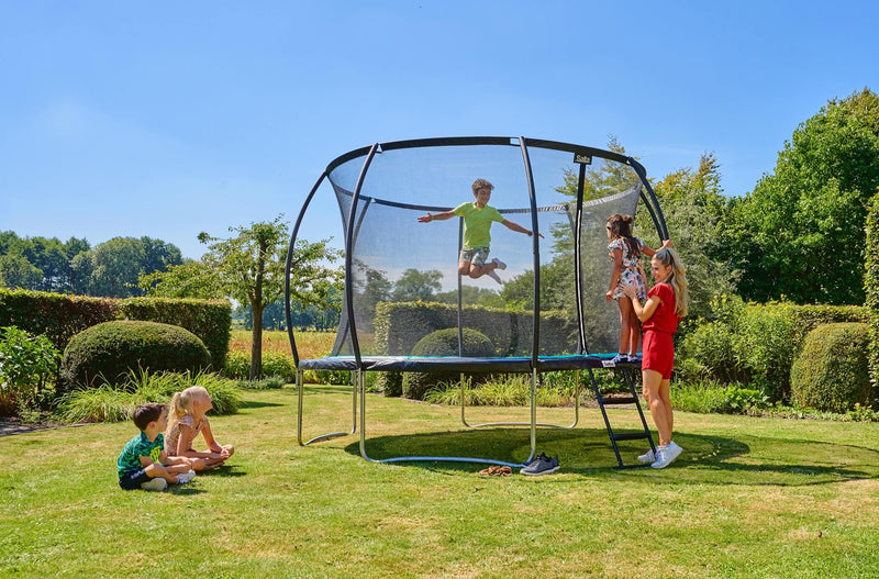 Salta - Trampolin Cosmos Ø305 cm, sort inkl. sikkerhedsnet og stige