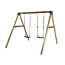 Nordic Play - Gyngestativ med 2 sorte gyngesæder