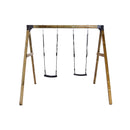 Nordic Play - Gyngestativ med 2 sorte gyngesæder