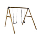 Nordic Play - Gyngestativ med 2 sorte gyngesæder