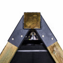 Nordic Play - Gyngestativ m.klatre modul, sort gynge, sort trapezgynge inkl. grøn rutsjebane