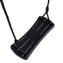 Nordic Play - Gyngestativ m.klatre modul, sort gynge, sort trapezgynge inkl. grøn rutsjebane