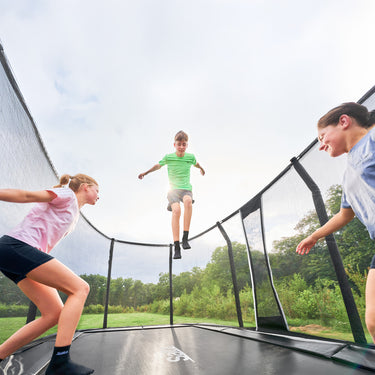 Salta - Premium Black Pro Trampolin, 460x280cm, Rektangulær