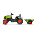 FALK - Claas Arion 470 Pedaltraktor med Justerbart Sæde og Trailer - 2-6 år