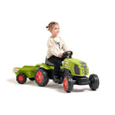 FALK - Claas Arion 470 Pedaltraktor med Justerbart Sæde og Trailer - 2-6 år