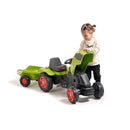 FALK - Claas Arion 470 Pedaltraktor med Justerbart Sæde og Trailer - 2-6 år