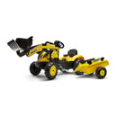 FALK - Komatsu Frontlæsser med Trailer - Gul Pedaltrukket 2-5 år