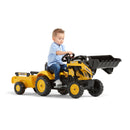 FALK - Komatsu Frontlæsser med Trailer - Gul Pedaltrukket 2-5 år