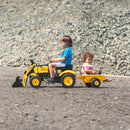 FALK - Komatsu Frontlæsser med Trailer - Gul Pedaltrukket 2-5 år
