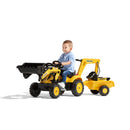 FALK - Komatsu Rendegraver med Frontlæsser og Trailer - Pedaltrukket 2-5 år