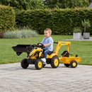 FALK - Komatsu Rendegraver med Frontlæsser og Trailer - Pedaltrukket 2-5 år