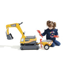 Falk - Gravemaskine Super Bygger Med Trailer 3-7 år 360° Kabine