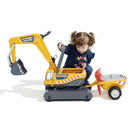 Falk - Gravemaskine Super Bygger Med Trailer 3-7 år 360° Kabine