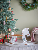 Bloomingville Mini - Ruddy Gyngehest, Hest, Hvid, MDF