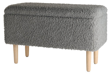Day - Bænk, grå m. opbevaring, 76x36x46cm